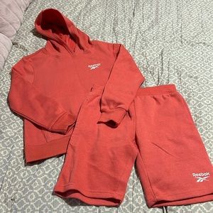 NWOT Boys Reebok Set Hoodie and Shorts size 8
